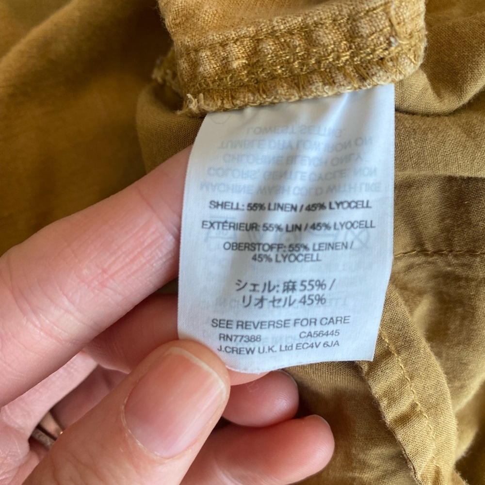 J. Crew Point Sur Seaside Pant in Linen Lyocell Blend Size 14 Style G4611 - Picture 4 of 6